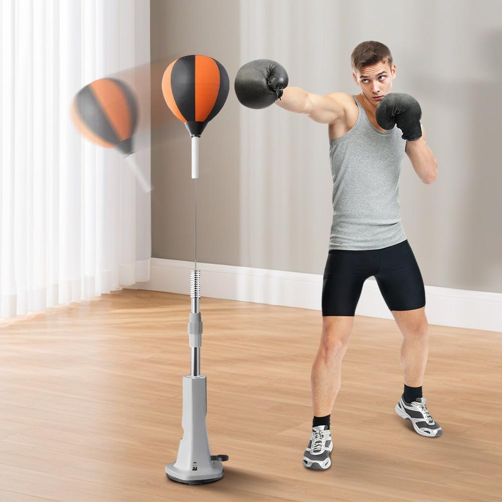 Aufblasbarer Box-Reflexsack für Reaktions- & Ziel- & Beweglichkeitstraining Heim-Fitnessgerät Ein-Klick-Installation Schlagball