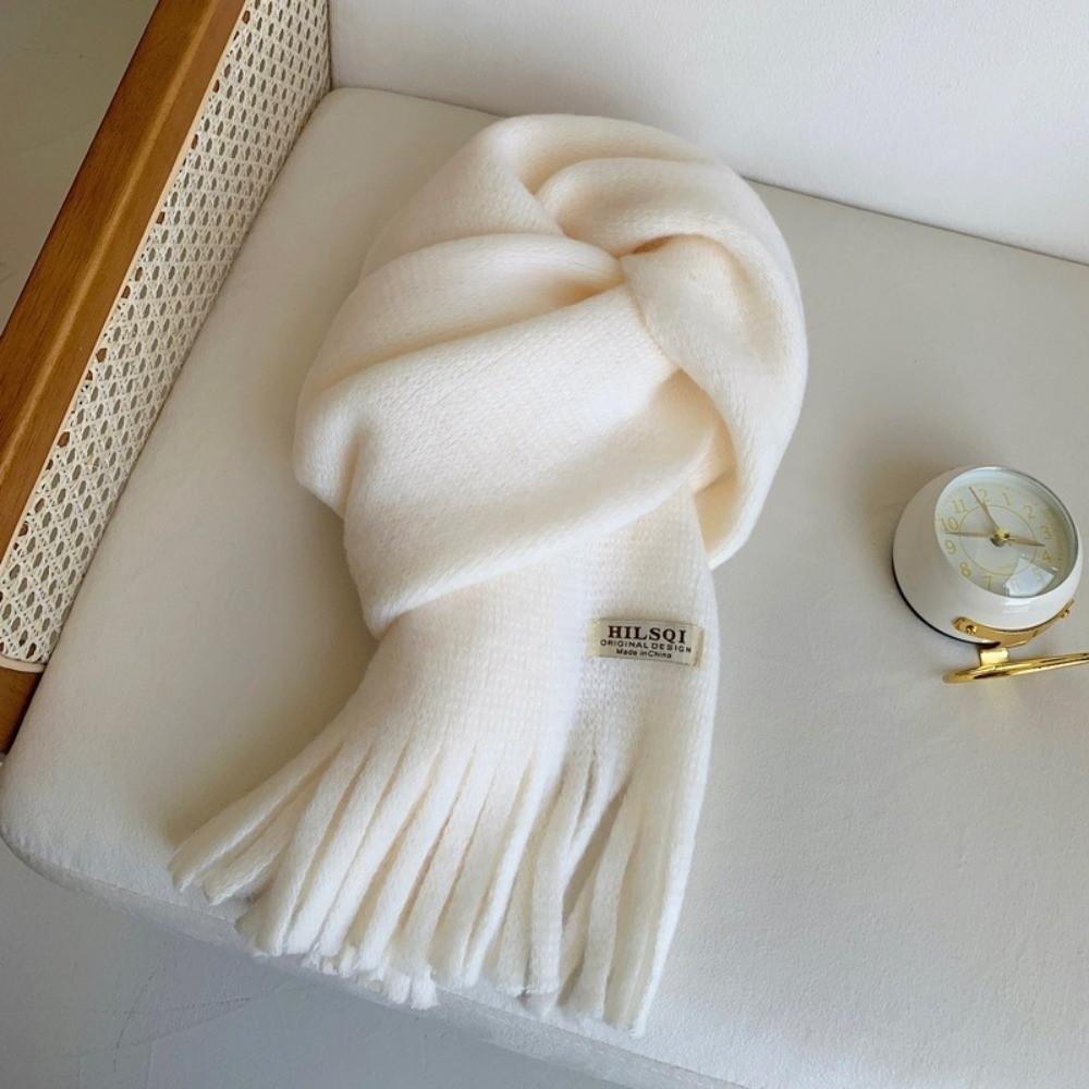 Long Tassel Winter Cashmere Scarves Thicken Long Shawl Elegant Winter Wool Scarf  Autumn Winter