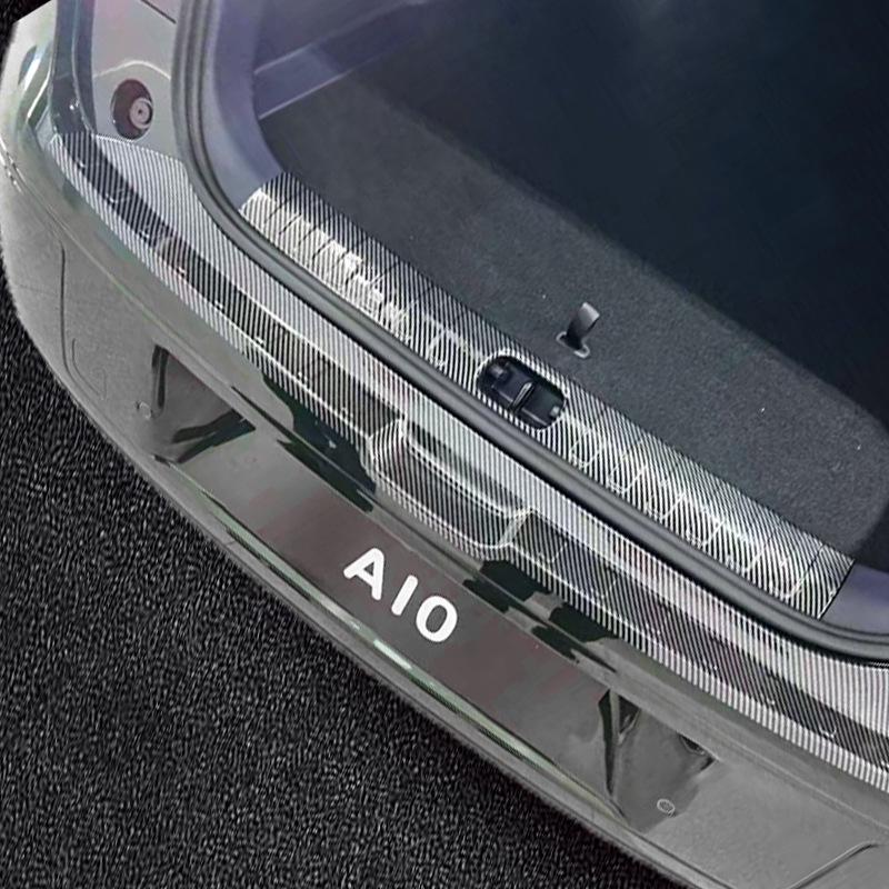 Leapmotor A10 Rear Bumper Guard & Door Sill Strips - Fits 26 Models, Trunk Protection, Anti-Step Decorative Pedal Accessories. Leapmotor A10 Inner Rear Guard Black Titanium