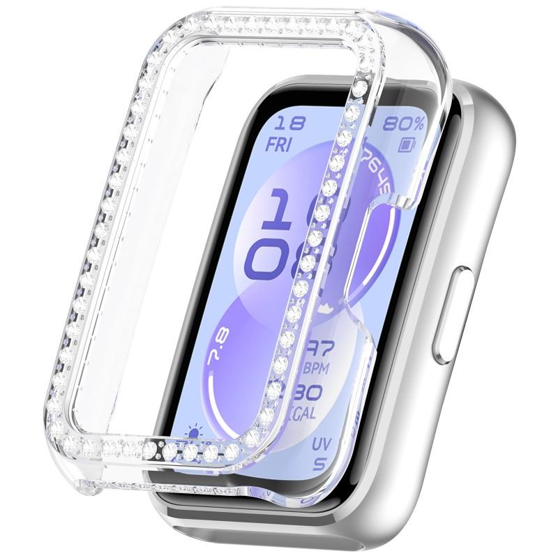 Bling PC Hollow Case Cover for Huawei Band11/11Pro Smart Watch Diamond Crystal Bumper Shell for Huawei Band11Pro NFC Accessorie