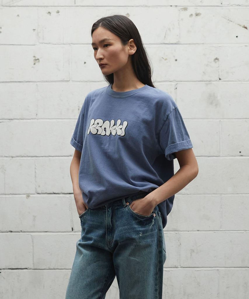 Keulaeki [Unisex] Round Logo Tee_Blue [Kr265Put422]
