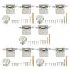 Self Closing Hinges Kit with Round Knob Handle Folding Hardware Accessory for Trailer RV Furniture