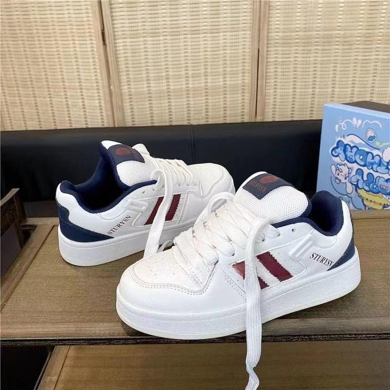 

Белый порошок луна толстая подошва буквы низкий верх мужские и женские моральные тренировочные кеды ins Guochao нишевый дизайн повседневные парные хлебные кеды 40