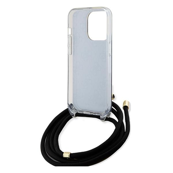 Guess Guhcp15Xhc4Sek Iphone 15 Pro Max 6.7 Czarny/Black Hardcase Crossbody Cord 4G Print