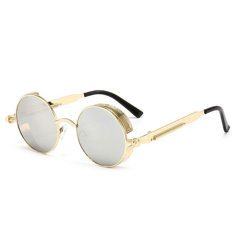 Metal Sunglasses Men Women Fashion Round Glasses Brand Designer Vintage Sun Glasses High Quality Round Metal Retro Sun Glasses