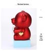 Rotating Teddy Bear Rose Jewelry Box with Preserved Flower - Charming Gift Idea for Rings and Necklaces