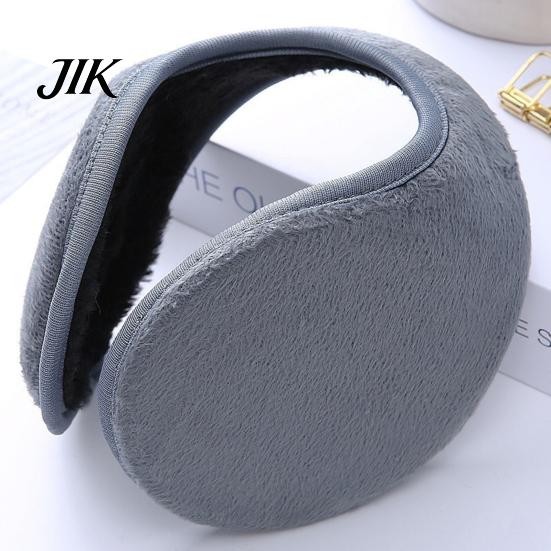 Men Winter Ear Warmers Unisex Earmuffs Thick Plush Protection Windproof Anti-slip Back-on Style Firm Stitching Commuting Outdoor Skiing Decorative