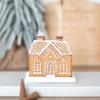 Yellow Beautifully Crafted Resin Christmas House Featuring Modern Aesthetic For Seasonal Styling Home