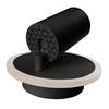 Modern Round Black Wall Sconce Spot Swivel 1Xgu10 + 5W LED Variable Color Parma Light Prestige