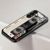 Retro-Kassetten-Hartglas-Handyhülle geeignet für Samsung Galaxy S26 S25 S24 S23 S22 S20 FE/Ultra/Plus stoßfeste Rückseite