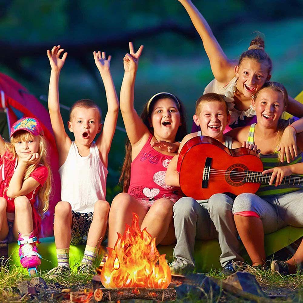 Fire Party Decor Torch Halloween Decoration Artificial Bonfire Paperboard Campfire Cardboard Flame