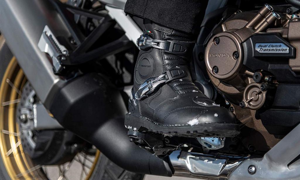 Gaerne Waterproof Motorcycle Boots for and Forest Road Made in Genuine Size Adventure, Off-Road, Touring, Italy, Leather, G-MIDLAND GORE-TEX, Black,
