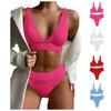 Women's High-waisted, Two-shouldered Sexy Two-piece Bikini
