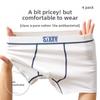 4pcs Male Raw Spring and Autumn Cotton Growth Period Flat Angle Underwear