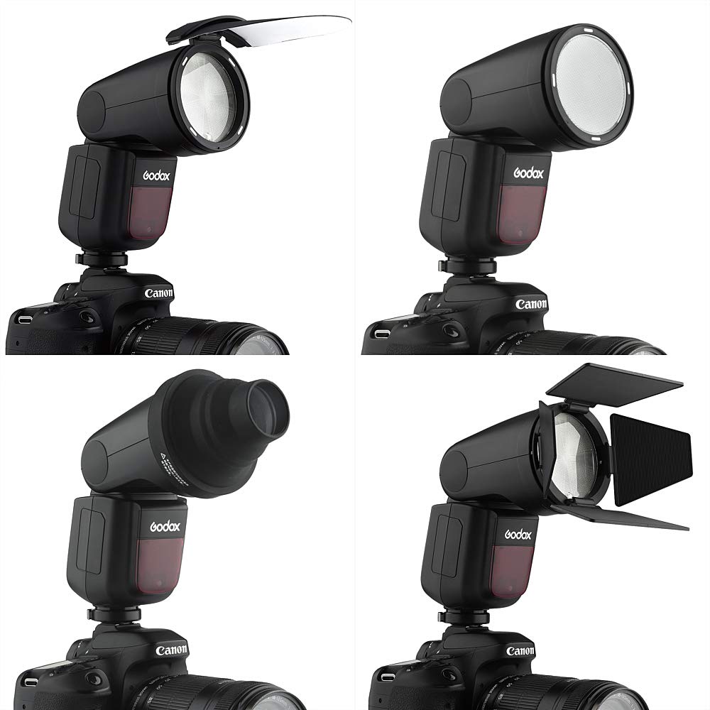 Godox TTL Flash Strobe for Round Japanese Instruction Manual V1-N Nikon, 76W, 2.4G Wireless, Head, HSS1/8000s, [Used]