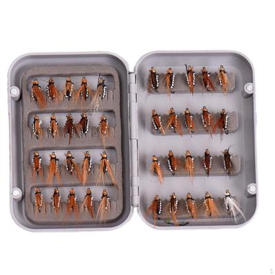 40 Pieces Fly Fishing Artificial Baits Bass Lures Lightweight Lifelike