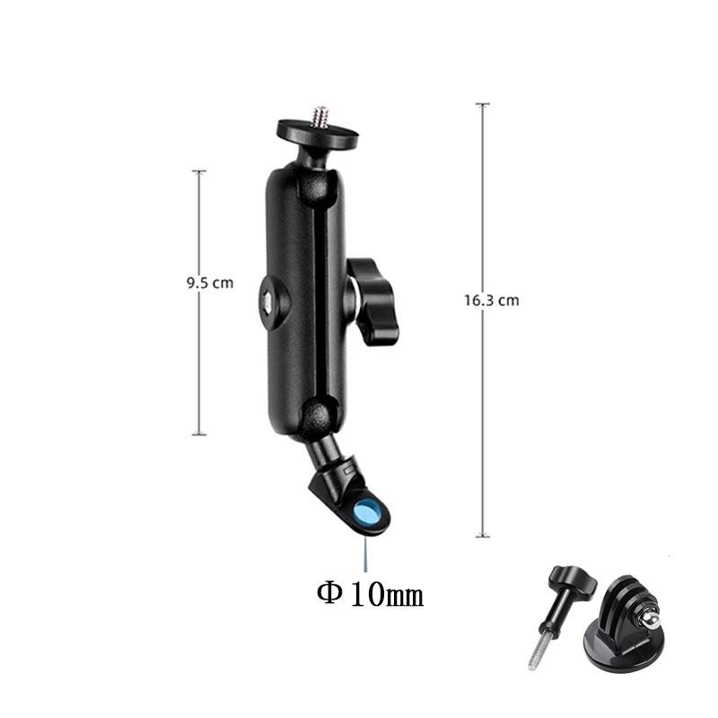 Bicycle Riding Clip Fixed Bracket Bike Handlebar Mount Holder Adapter Clamp Base w 1/4 for Gopro Action Osmo Insta 360 X4 X3