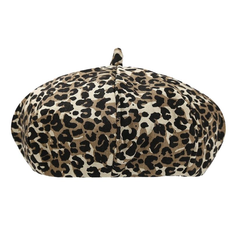 

Женская шляпа 2000-х годов с леопардовым принтом, шляпа художника, подарок на Хэллоуин, шляпа с черепом для уличной одежды 1