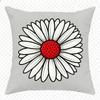 Rotbraunes Blumenmuster Beidseitig bedruckter Kissenbezug Kurzer Plüsch Geeignet für Wohnzimmer Schlafzimmer Sofas Zierkissenbezug