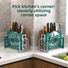 Cutting Board Integrated Cutlery Holder Drainer Spoon Fork Tableware Container  Kitchen Organizer