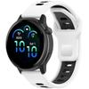 20MM 22MM Silikonový řemínek pro Garmin forerunner 245 645 255 265 Vodorovný pruh Reverzní Dvoubarevný Řemínek k hodinkám Prodyšný Wr