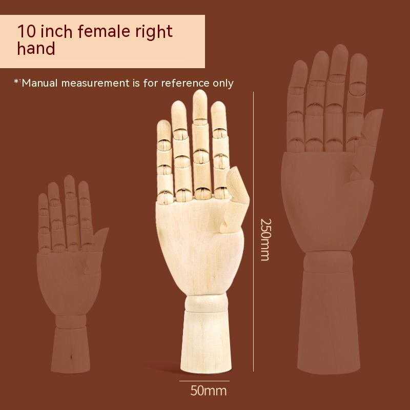 Sketch Drawing Mannequin Model Wooden Hand Model Human Artist Models Flexible Jointed Hand 5.5-12 Inches Tall Movable Limbs