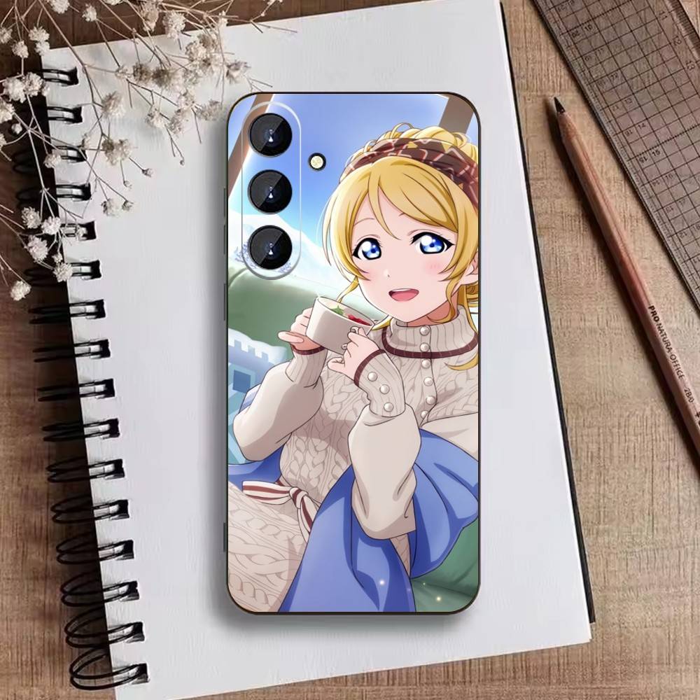 L-Love live-Ayase Eli Phone Case For Samsung Galaxy A73,21,22,32,71,53,52,51,80,5G Soft Black Cover