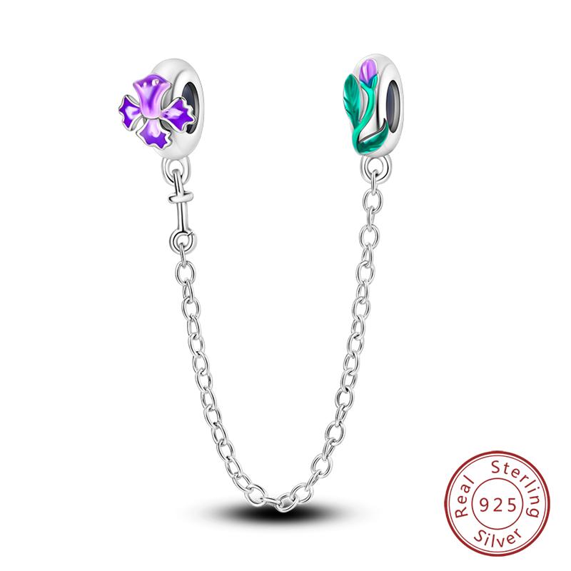 Copper Heart Shaped Keylock Cross Pattern Fantasy Cat Claw Safety Chains Fit Qikaola Original Bracelets Diy Jewelry