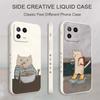 Paper Folding Cat Phone Case For Xiaomi Mi 15 14 14T 13 13T 12 12X 12T 12S 11 11T 10 10T 9 9T Pro Lite Liquid Silicone Cover