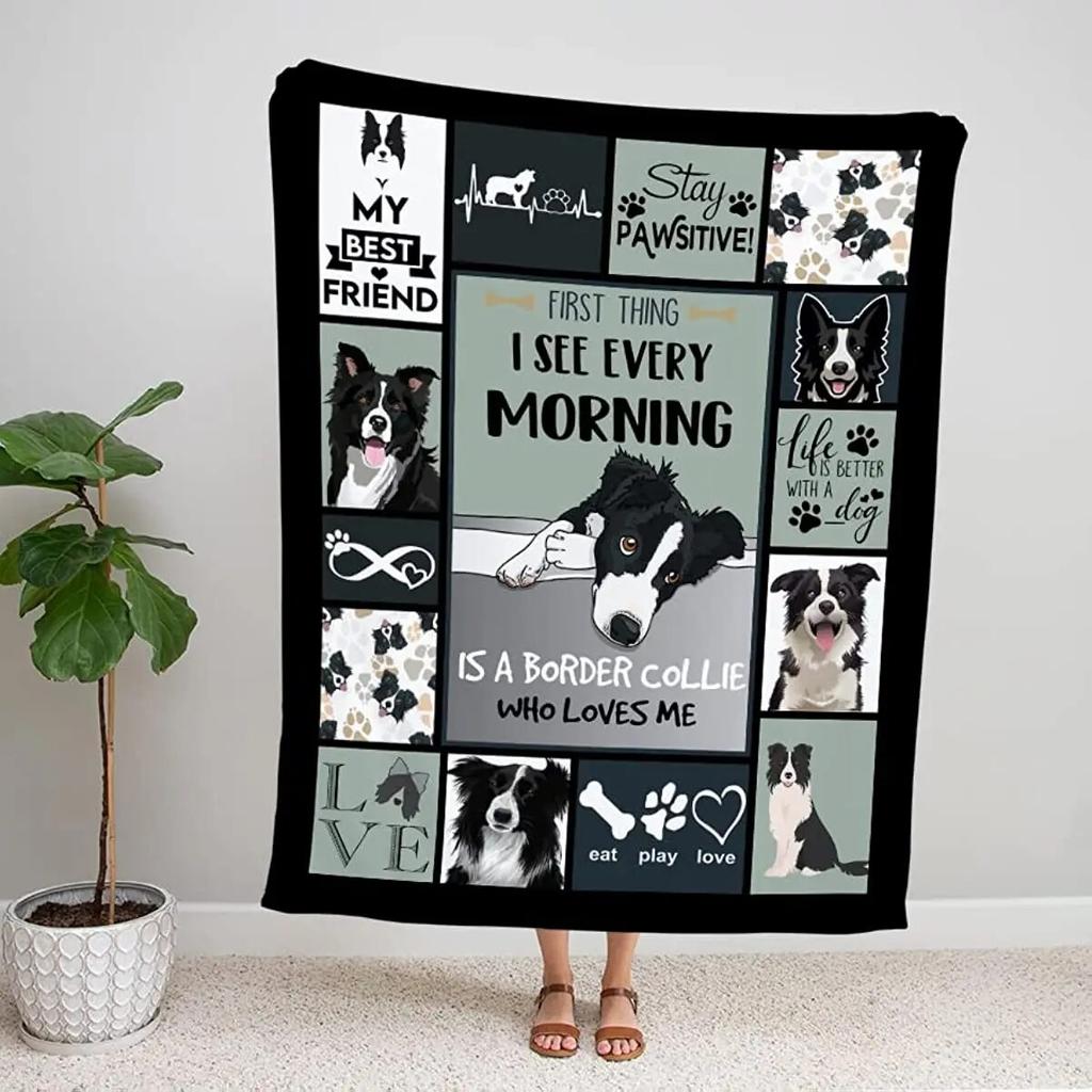 Puppy Blanket 3D Printed Gift Cartoon Corgi Sofa Thin Sheet with Soft Blanket Kawaii Dog Blanket Children Watch TV Blanket