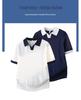 2026 Men's V-Neck Italian Color Block Short Sleeve Polo – Breathable, Trendy, Elastic Jacquard Texture for Summer