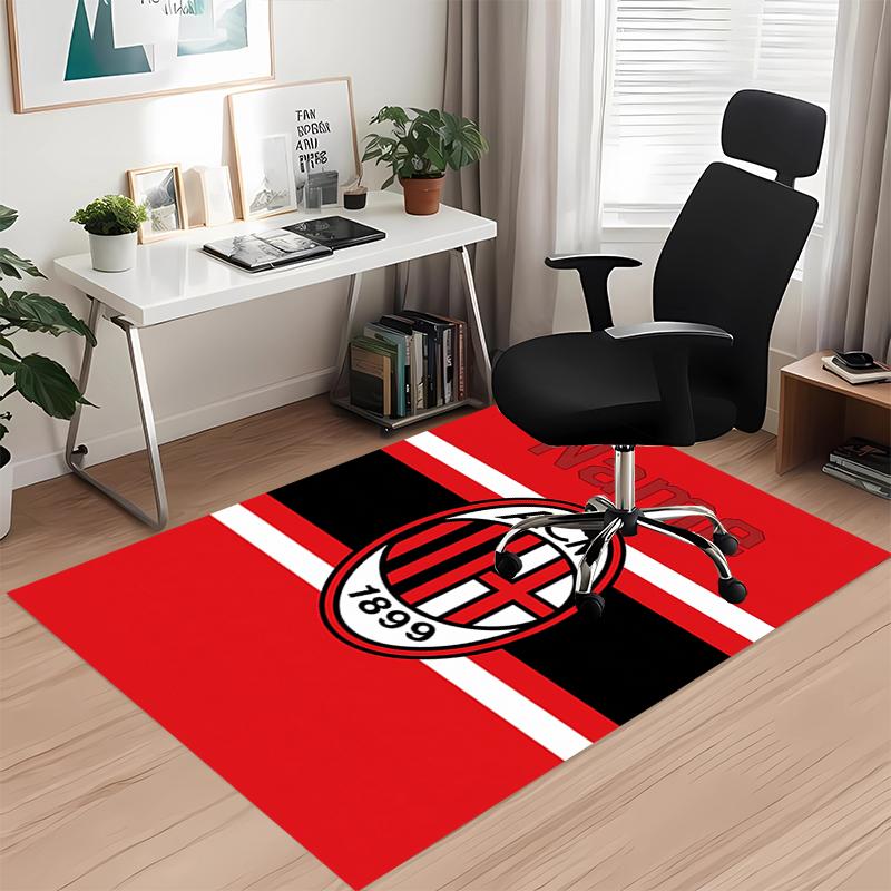 Custom Name Ac Milan Printed Carpet Rug For Office Chair Living Room Bedroom Kitchen Room Decor Gifts