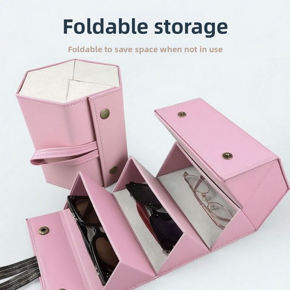 Compact Design Storage Box Hard Shell Sunglasses Case Portable Display Storage Case  Travel