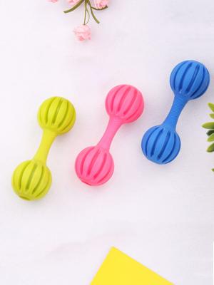1pc TPR Linear Dumbbell Toys for Dogs, Anti Bite Rubber Toys, Puzzles, Chew Toys, Interactive Games Rubber Toy Puppy Teething Do
