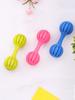 1pc TPR Linear Dumbbell Toys for Dogs, Anti Bite Rubber Toys, Puzzles, Chew Toys, Interactive Games Rubber Toy Puppy Teething Do