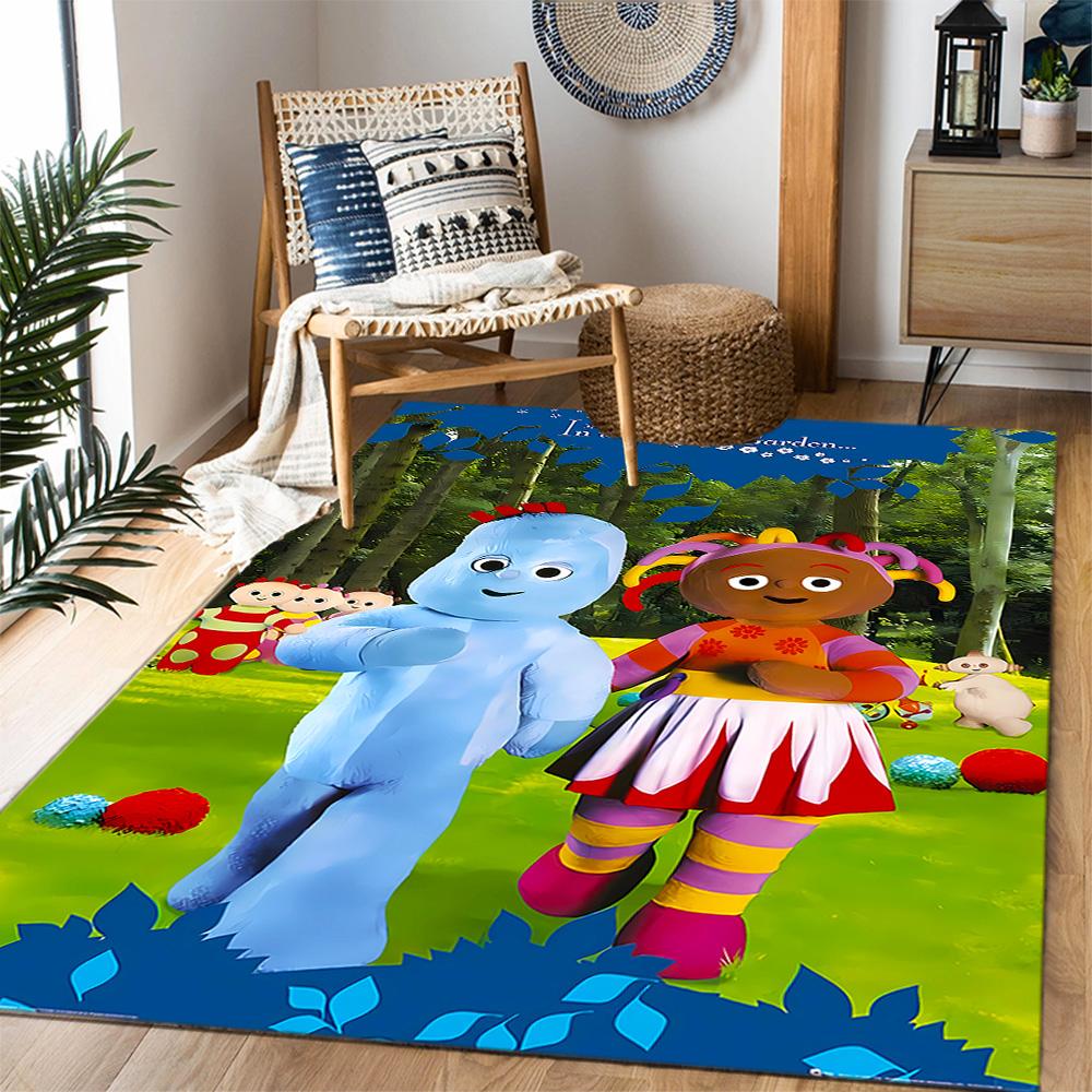 In The Night Garden Characters Themed Anti-Slip Rugs - Polyester Home Decor, Suitable for Bedrooms, Living Rooms, Doorways, Studios, and Decorations