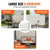 Einziehbare Seitenmarkise, 63''x 118'' Outdoor Sichtschutz, 180g Polyester Wasserdicht Einziehbarer Terrassen-Sichtschutz, UV 30+ Raumteiler Windschutz für