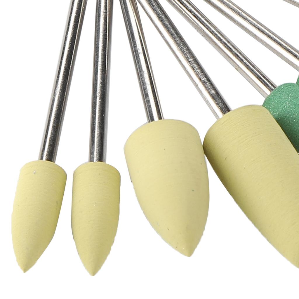 Dental Silicone Rubber Polisher Grinding Head Stainless Steel Shank Dental Grinding Polisher Burs