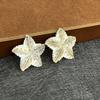 1Pc, Natural Shell Pendants, Handcrafted Star Charms In Marine Style, 32×32mm, for DIY Necklace Accessories, Jewellery Making, Crafts for Men Women