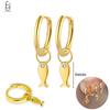925 Silver Needle Vintage Gold Earrings Luxury Long Chain Tassel Crystal Hoop Earrings for Women Party Trend Jewelry