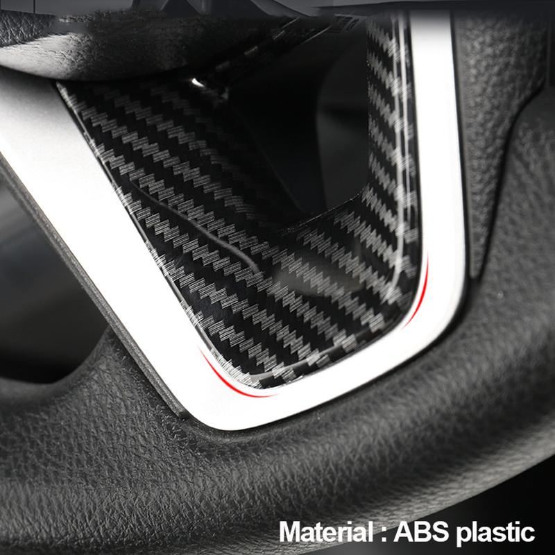 ABS Carbon Fiber Car Steering Wheel Button Panel Trims Cover For Toyota Corolla E210    2022 Accessories