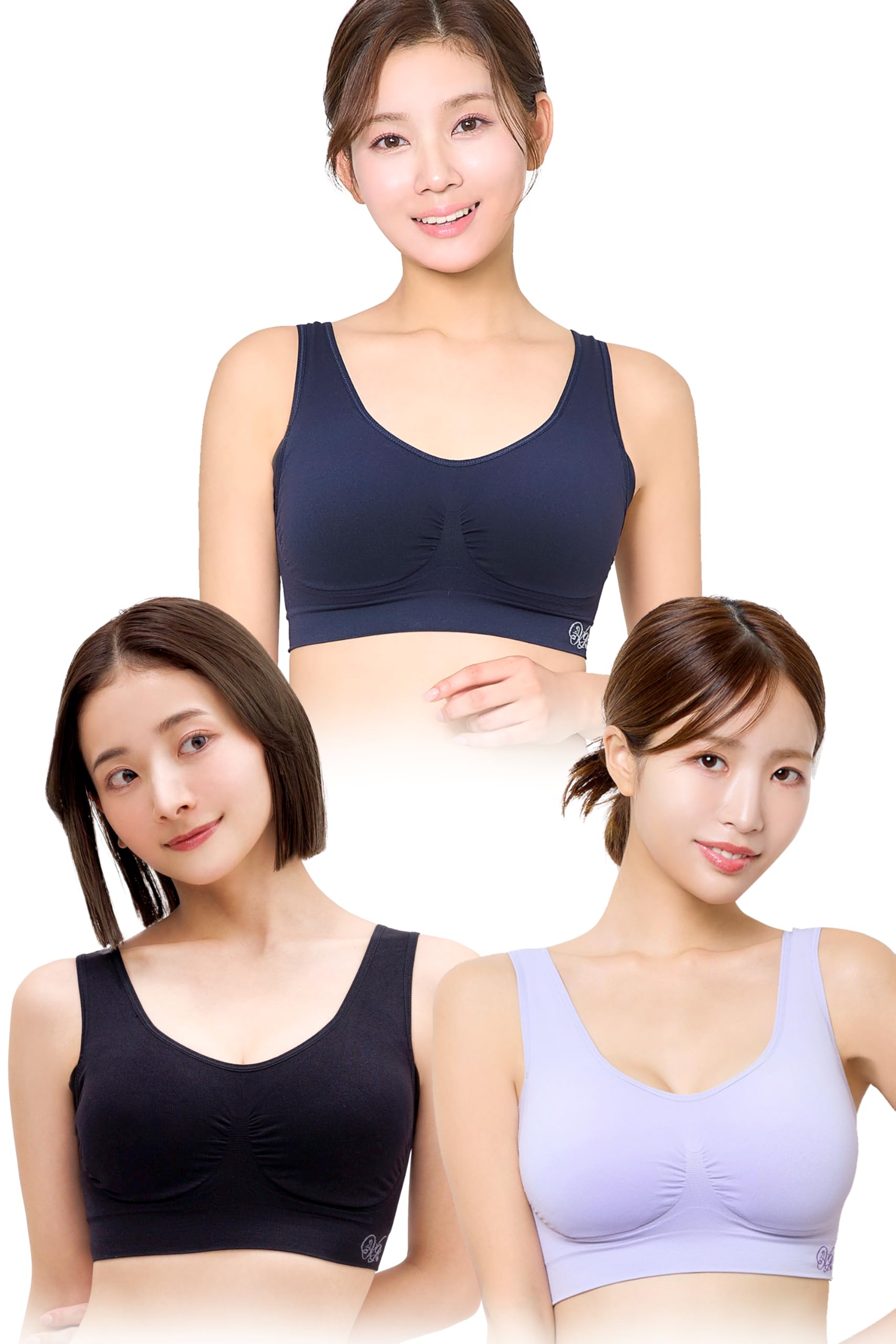 

Комплект для сна Viage Beauty Up [VIAGE] Бюстгальтер, 3 шт. (M, Черный/Темно-синий/Фиолетовый)