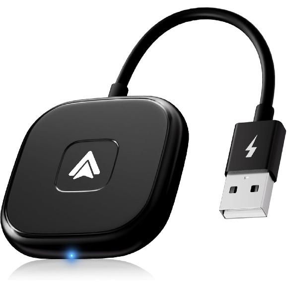 Беспроводной адаптер Android Auto, Беспроводной автомобильный адаптер Android Auto для автомобилей с проводным Android Auto Преобразует проводное соединение в беспроводное Простая настройка Plug & Play