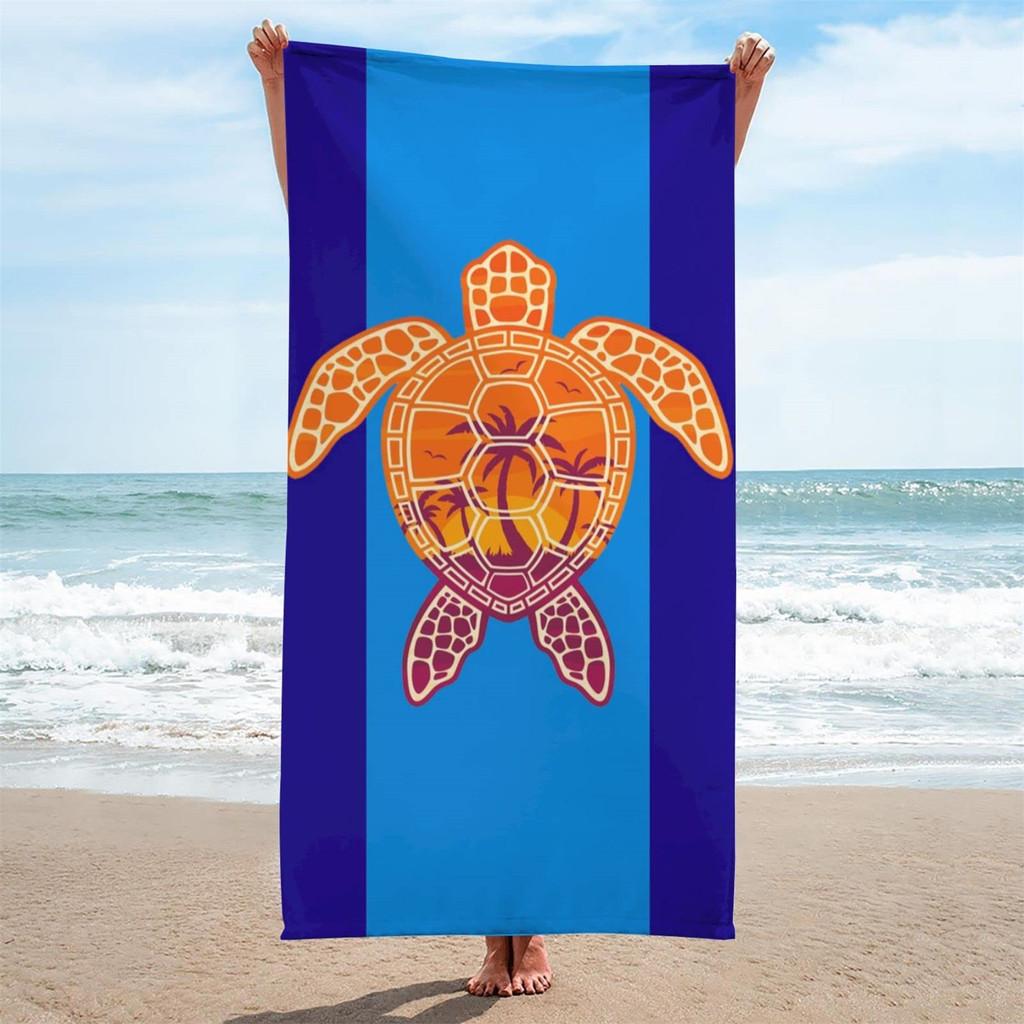 Superfine Fiber Square Beach Towel With 3d Digital Print For Beach Vacation Use