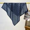 Retro light luxury high-end carriage cotton and linen scarf, spring and autumn new 71cm small square scarf, foreign-style decorative versatile scarf