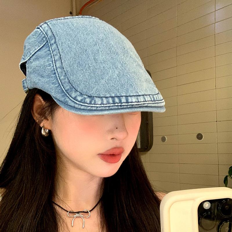 Retro Anti-duck Tongue Beret Children Summer Painter Newsboy Hat Simple Versatile Face Small Forward Hat