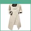 Elegante Maglione Cardigan Wrap da Donna a Maglia con Accogliente Collo a Dolcevita Sciarpa