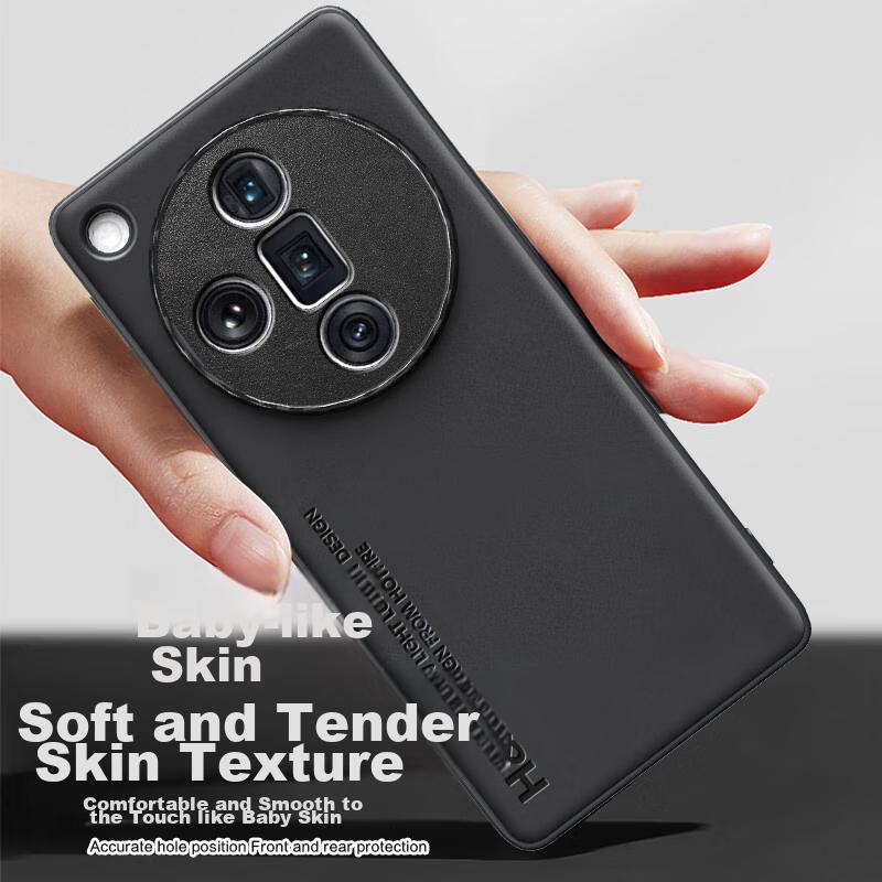 Phone Case OPPO Find X7, OPPO Find X7 Protective Cover, Upgraded Skin-Like Matte Lens Full Protection Silicone Case - Smoke Gray