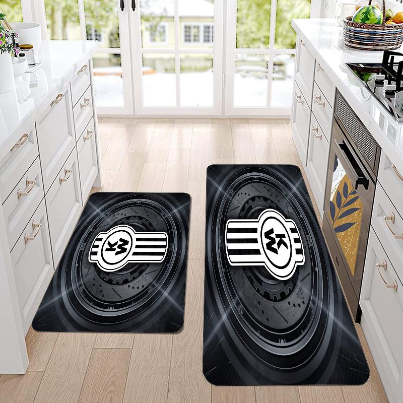 Kenworth Flannel Area Rug Soft Kitchen Floor Mat Non Slip Carpet Room Decor