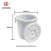 65L Versatile Round Plastic Storage Bucket with Lid
